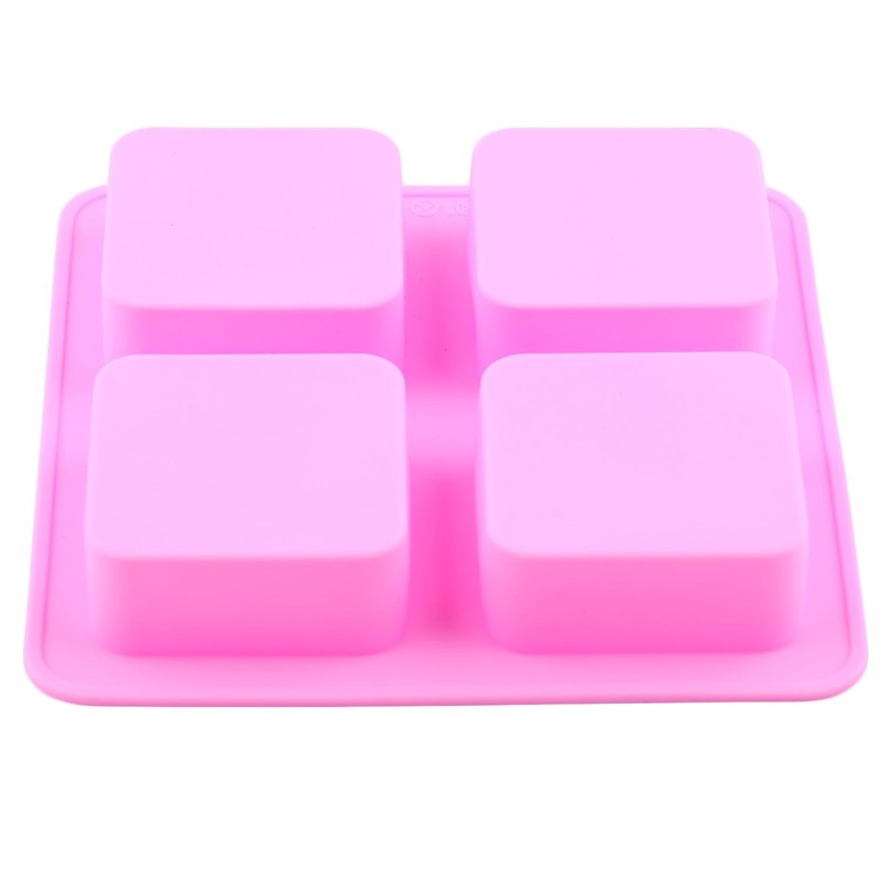 4 Cavity Square Silicone Chocolate Molds Smores Mold For Marshmallows Brownie... gallery