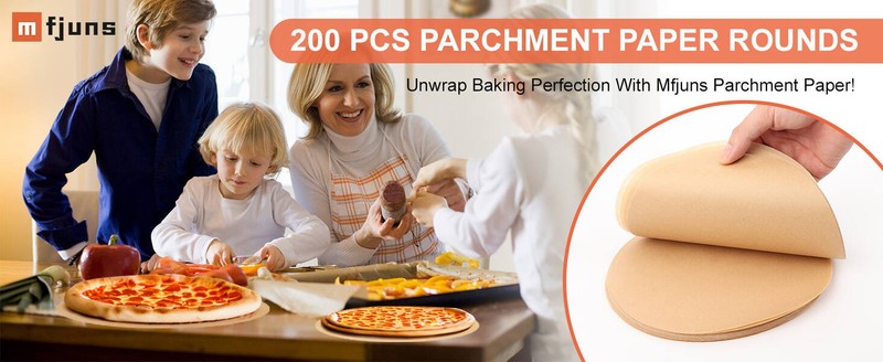 200Pcs 8-Inch Round Baking Parchment Paper - Parchment sheets Made for gallery