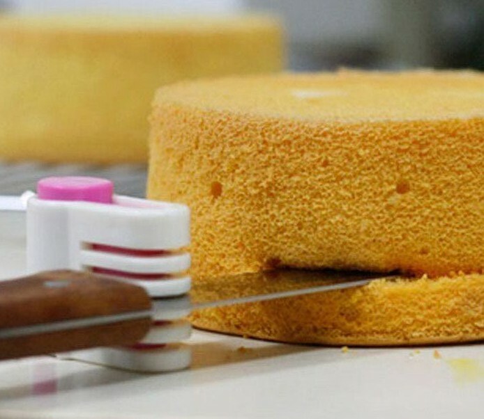 5 Layers Kitchen DIY Cake Bread Cutter Leveler Slicer Cutting Fixator Tools 2pcs gallery