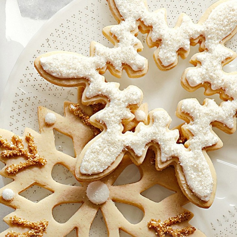3D Snowflake Cake Mold Stainless Steel Baking Mold Multipurpose Durable Kitchen gallery
