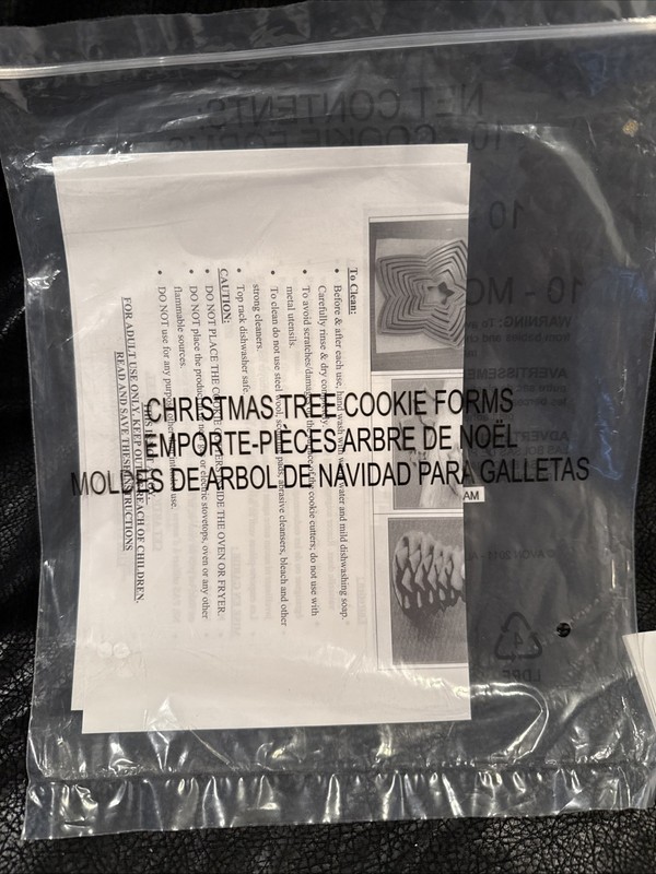 Christmas Tree Cookie Cutter Kit 10 Piece Set In Bag gallery