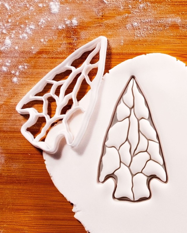 Textured Arrowhead Cookie Cutter – protection Talisman good luck arrow archery