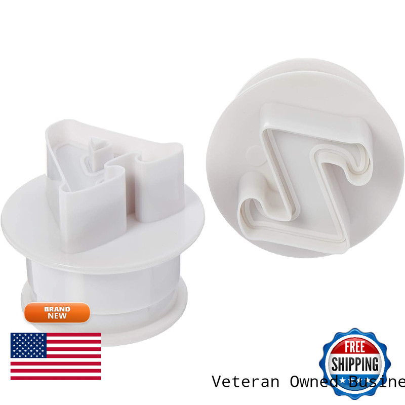 Ateco 5870 Alphabet Fondant Plunger Cutter And Embosser 26-Piece Set White