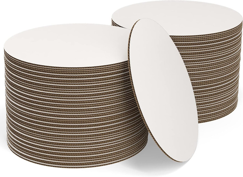 White Cake Boards round | 100 Pack – 6 Inch | Cardboard Cake Rounds Ci