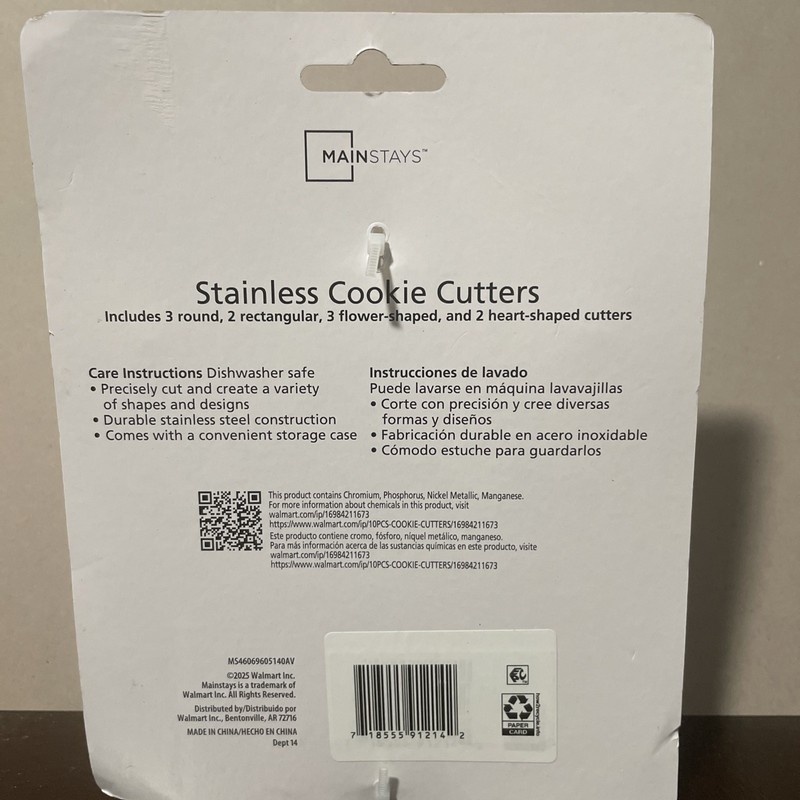 10 Piece Stainless Steel Cookie Cutters gallery