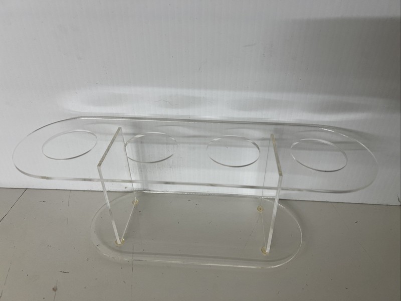 Acrylic 4 Cone Ice Cream Cone Holder Tray Display Stand Rack Wedding