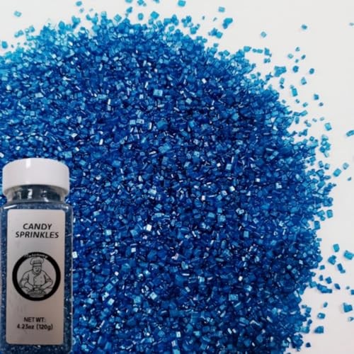 Edible Sanding Sugar Crystals for Baking 120g/4.23oz Patriotic RoyalBlue gallery