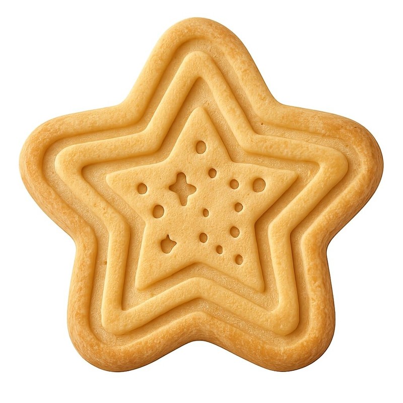 Y2K Nostalgia: Glitter Star Cookie Cutter & Stamp, Fondant & Clay – 4×4