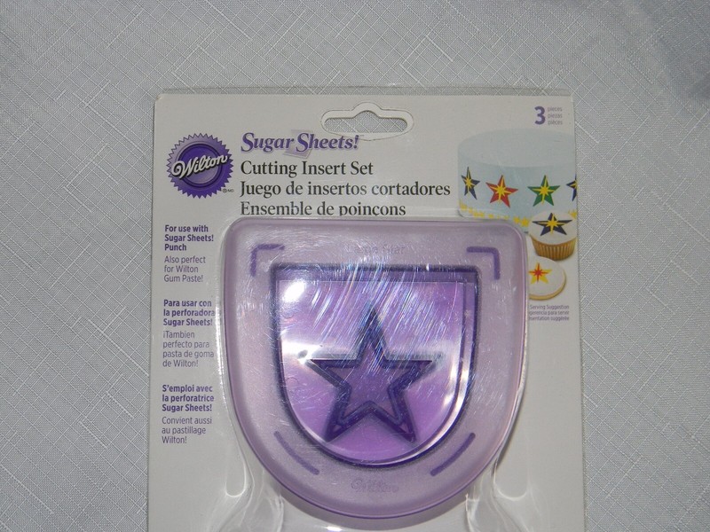 Wilton Sugar Sheets Cutting Insert 3 Pack of Various Stars ~NEW~ gallery
