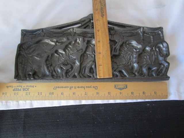 John Wright - Cast Iron - Carousel Circus Animals - Double Sided - Cookie Mold gallery