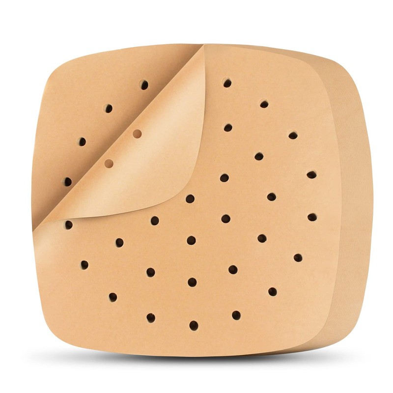 Air Fryer Liners, 200Pcs Square, 8.5 Inch 200 Count (Pack of 1), Unbleached