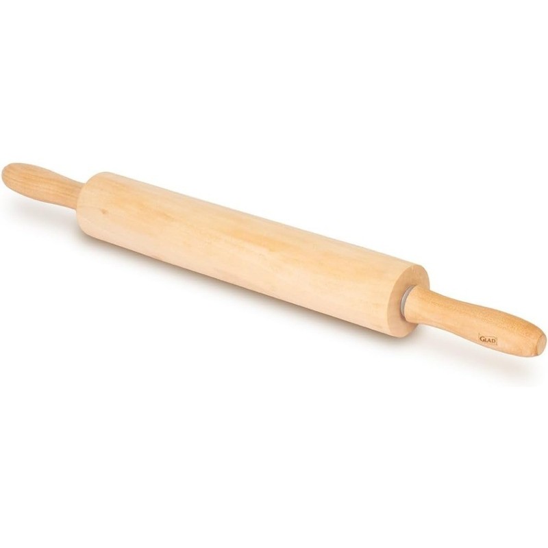 Large Wood Rolling Pin 17.5 Inch Heavy Duty Natural Wood Dough Roller for Baking gallery
