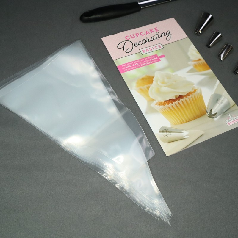 Cake Decorating Sunny Side Up Tips/bags 5 tips, tool & 10 bags, instruction book gallery