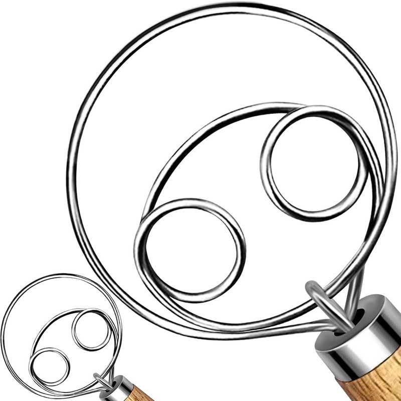 2Pa Danish Dough Whisk – Dough Whisk/Bread Whisk Sourdough Bread Baking