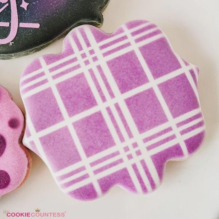 New Plaid Decorating Stencil by Cookie Countess gallery