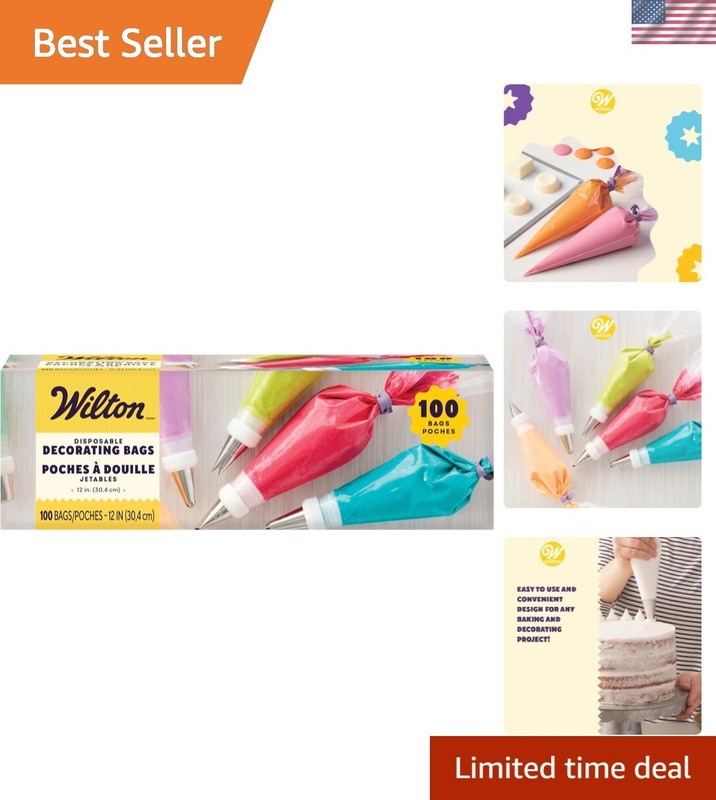 Wilton Disposable Cake Decorating Bags – Effortless and Reliable Baking Tool