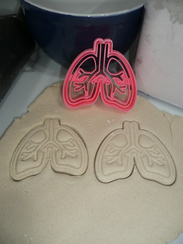 ANATOMICAL LUNGS MEDICAL THEME COOKIE CUTTER MADE IN USA PR5412 gallery