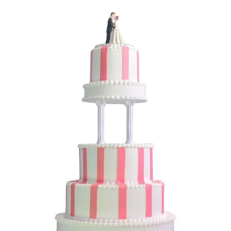 8 Pcs Cake Pillars Columns Tier Support Roman Stand Wedding Decor Baby gallery