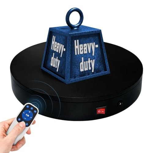 Remote Motorized Electric Turntable Rotating Display 7.9inch/Black/100Lbs Load gallery