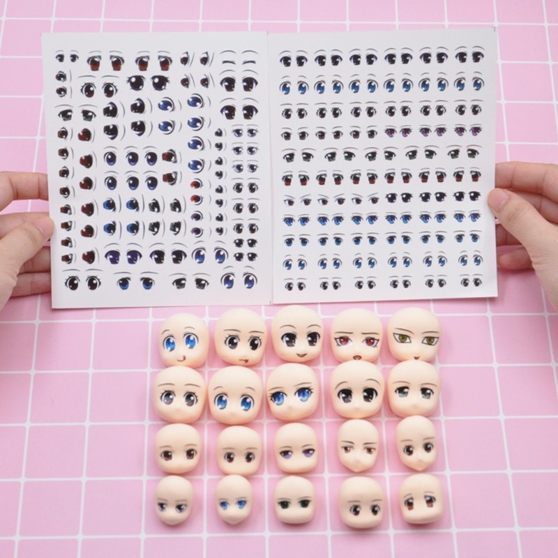 Cartoon Eyes Stickers Silicone Baby Face for Head Molds Shower Manufacturing Mou gallery