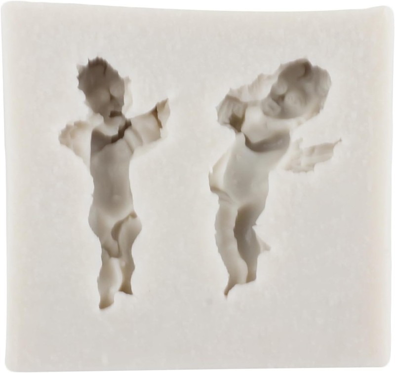 Angel Baby Silicone Fondant Molds Cupid Candy Molds For Baby Shower Cake gallery
