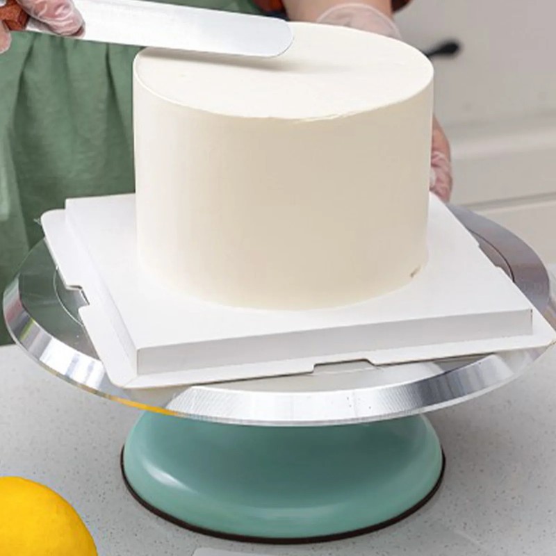 10 Inch Cake Turntable – Aluminum Alloy Revolving Stand for Cake Decorating gallery