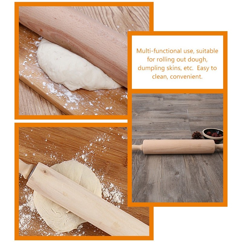 Wood Pastry Pizza Roller Baking Rolling Pin Kitchen Dough Rollers gallery