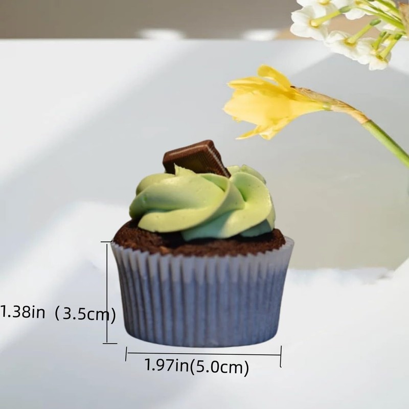 200pcs White Standard Cupcake Liners for Baking Cup, No Smell, Grease-proof M... gallery