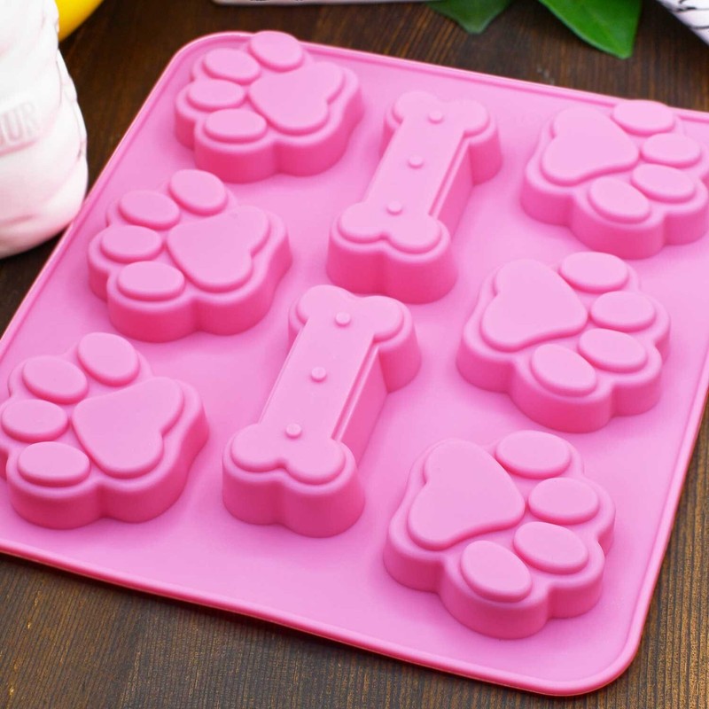 Dog Paw Shaped, Reusable Silicone Molds, Easy to clean, Suitable for Microwave gallery