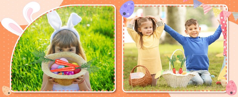 2pcs Artificial Carrots Realistic False Carrot Easter Party gallery