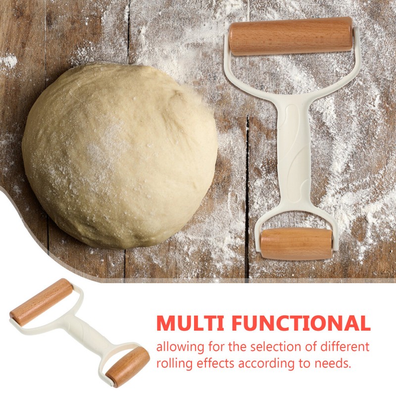 Pastry Roller Dual Ends Roller Pin Baking Pizza Roller Handheld Dough Roller Pin gallery