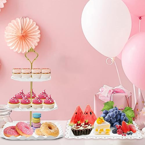 5 Pcs Dessert Table Display Set - 2 X Cupcake Stand Holder/Cup Cake Tier gallery