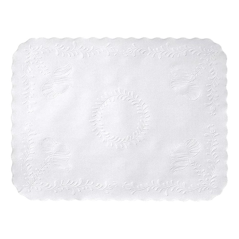 Hoffmaster TC8704472 White 19 x 14 in. Anniversary Traymat – 1000 / CS