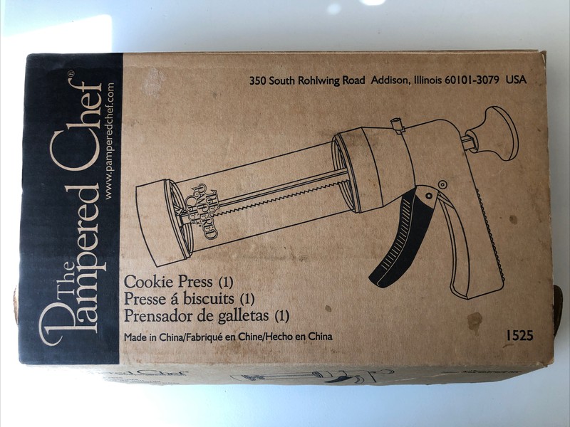 The Pampered Chef ~Cookie Press Set 16 Different Discs ~ #1525