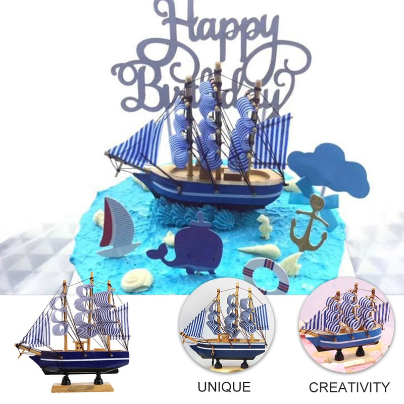 Sailing Ship Model Decor Pirate Sailing Ship Sailboat Model Decoration gallery