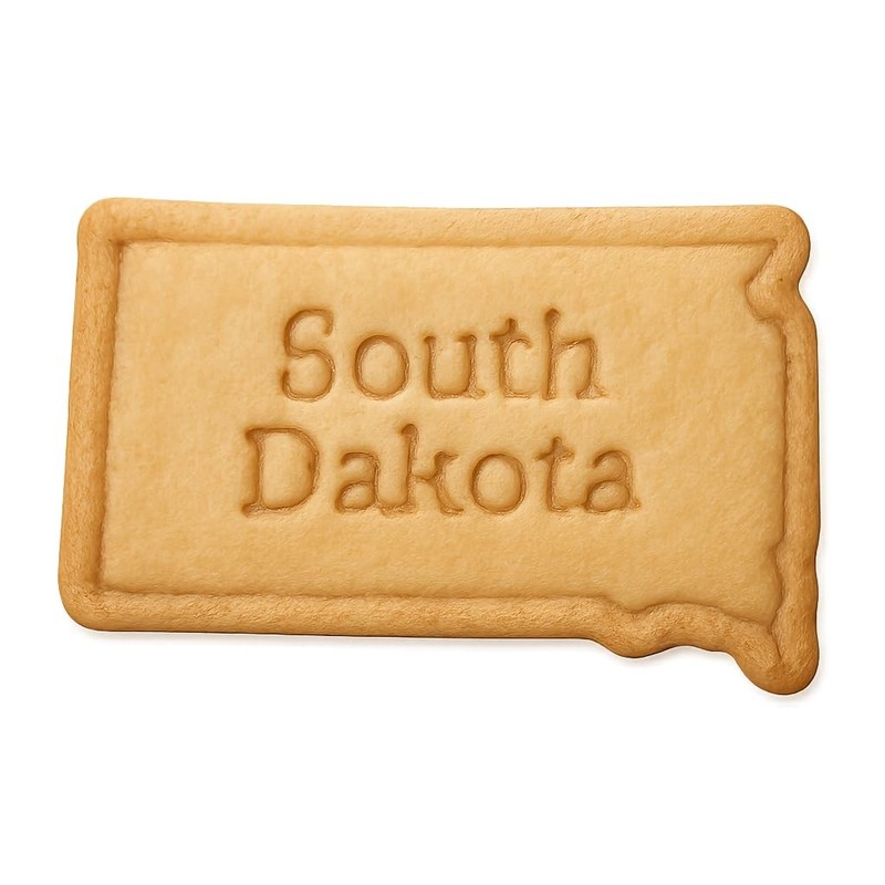 Classic South Dakota Cookie Cutter & Stamp, Fondant & Clay – 4×2.8