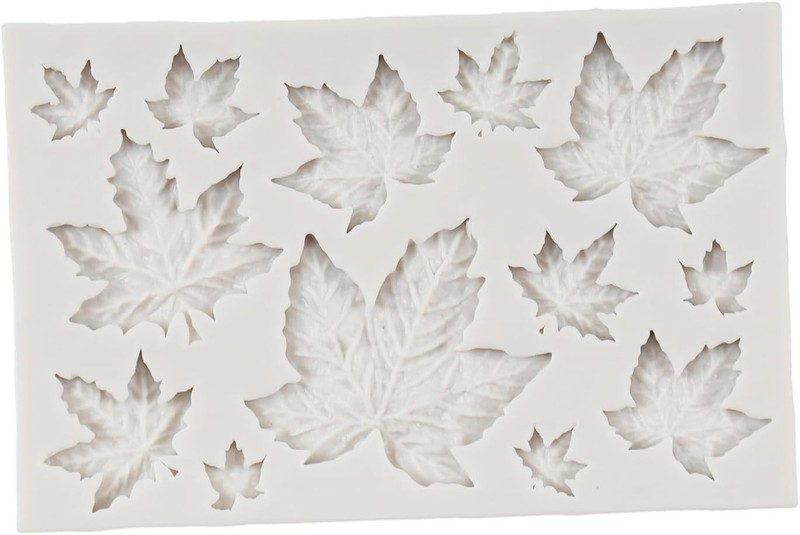 Silicone Leaf Molds Set of 6 for Fondant Cake Decoration and Chocolate gallery
