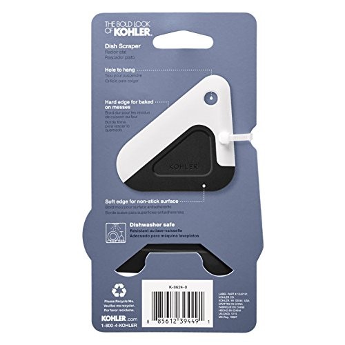 K-8624-0 Kitchen Pot and Pan Dish Scraper, Silicone and Nylon, Heat White gallery