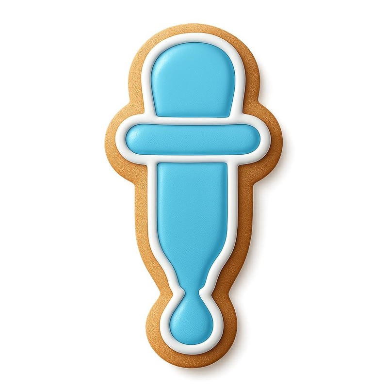 Medicine Dropper Cookie Cutter & Stamp, Fondant & Clay - 4x1.9 gallery