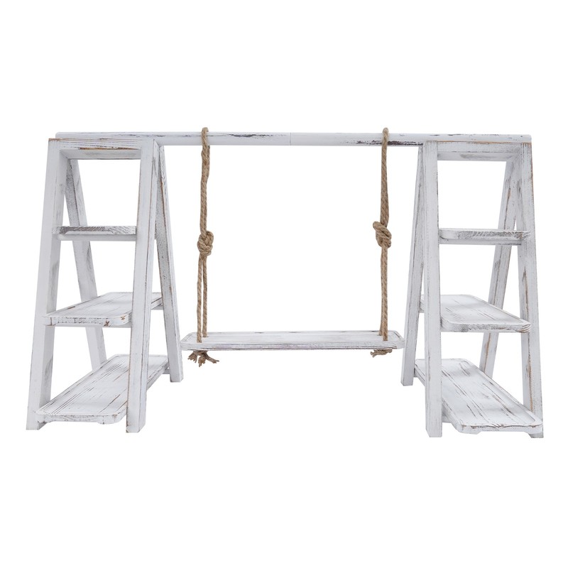 3-tier Serving Ladder Stand, A-shaped Table Display Set With Removable Trays gallery