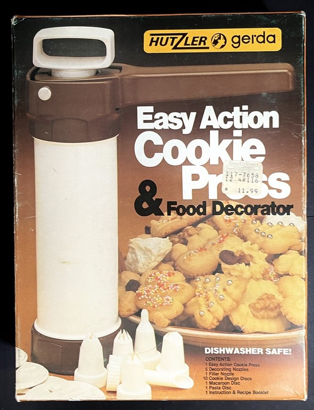 Hutzler-Gerda 1983 Easy Action Cookie Press & Food Decorator, West Germany 695