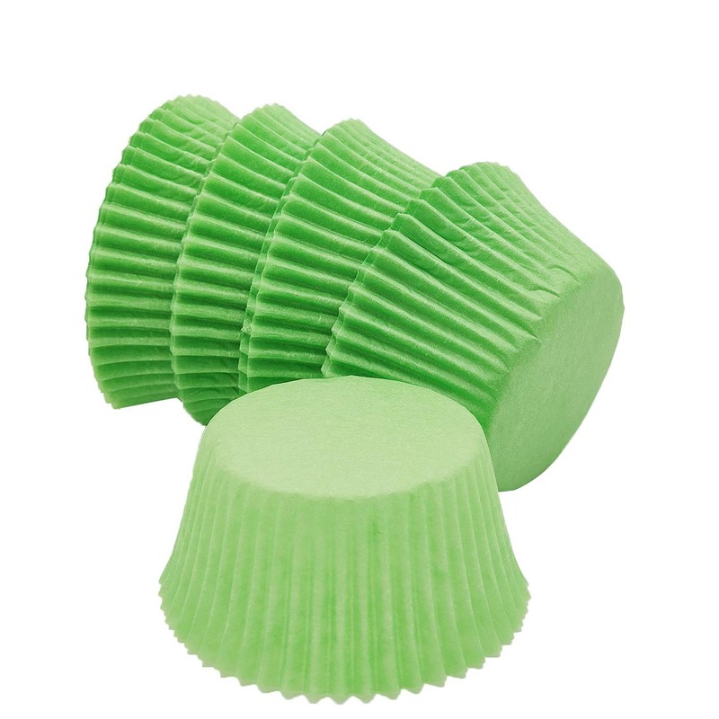 100 PCS Green Greaseproof Cupcake Liners Muffin Paper Baking Cups Standard gallery