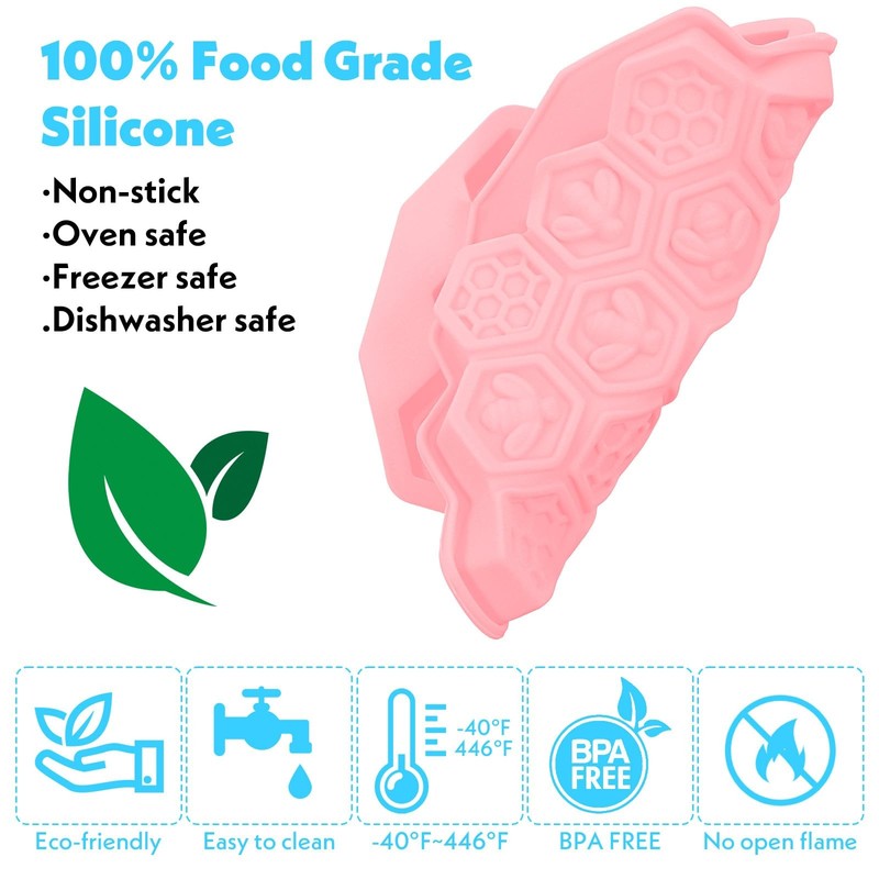 Versatile Honey Comb Silicone Mold, 19 Cavity Bee Silicone Honeycomb Mold for... gallery