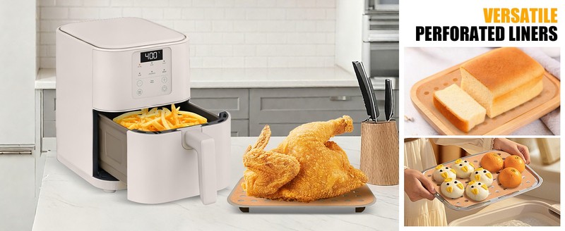 230PCS Air Fryer Paper Liners Perforated for Bella 6Qt Slim Air Fryer(5lb gallery