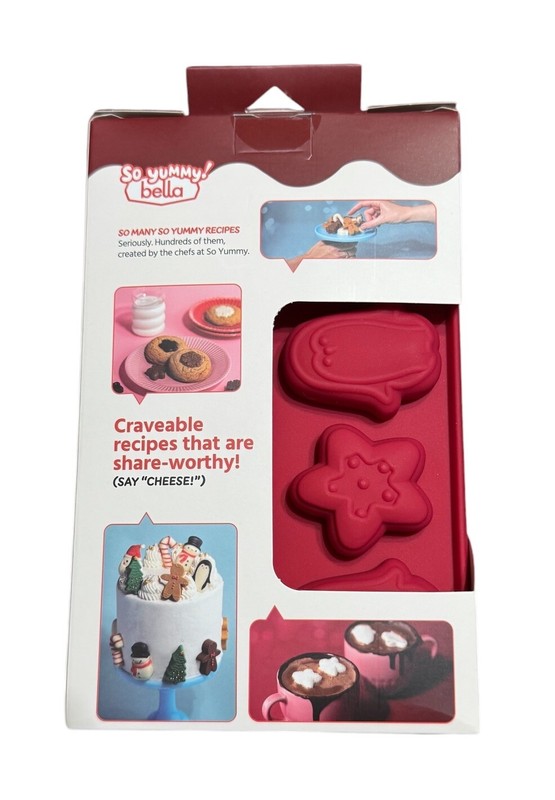 2 PC Silicone Mold Set Candy Chocolate Soap Gummy Star Penguin Tree Gingerbread gallery
