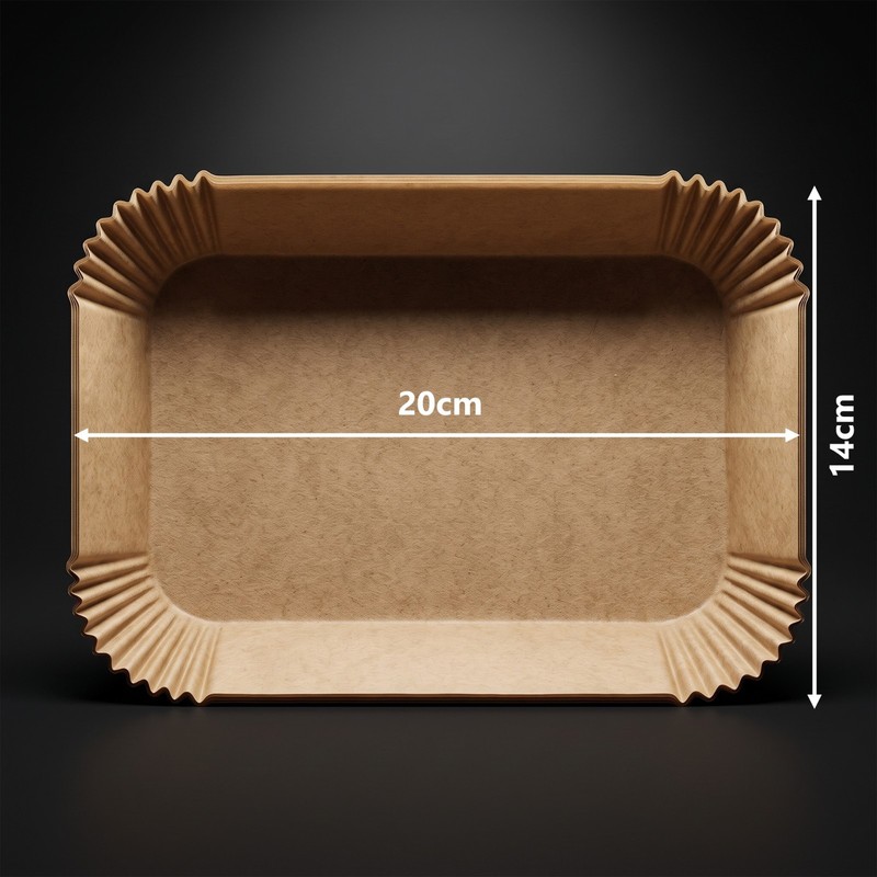 Rectangular Air Fryer Paper Liners 7.8"x5.5" Non-Stick Baking Parchment gallery
