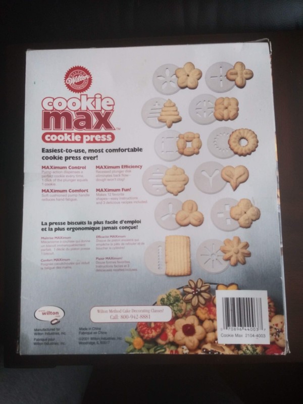 Wilton Cookie Max Cookie Press 214-4003 In Box Excellent Baking gallery