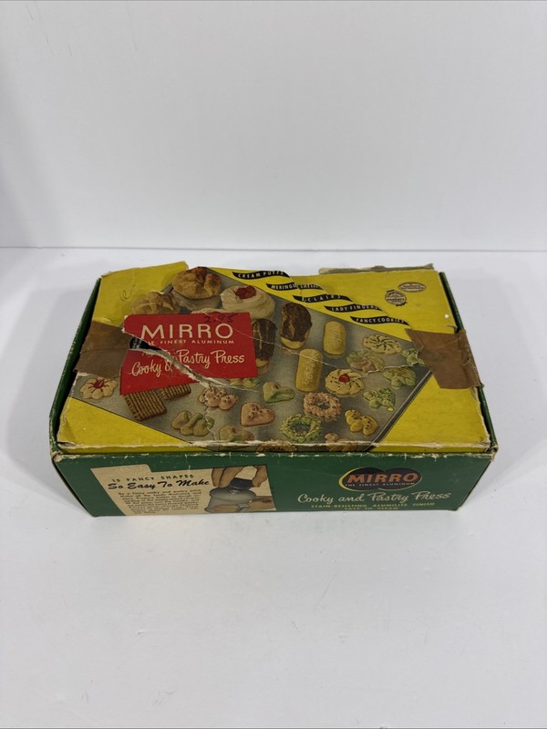 Vintage Mirro Cooky (Cookie) & Pastry Press Aluminum w/box