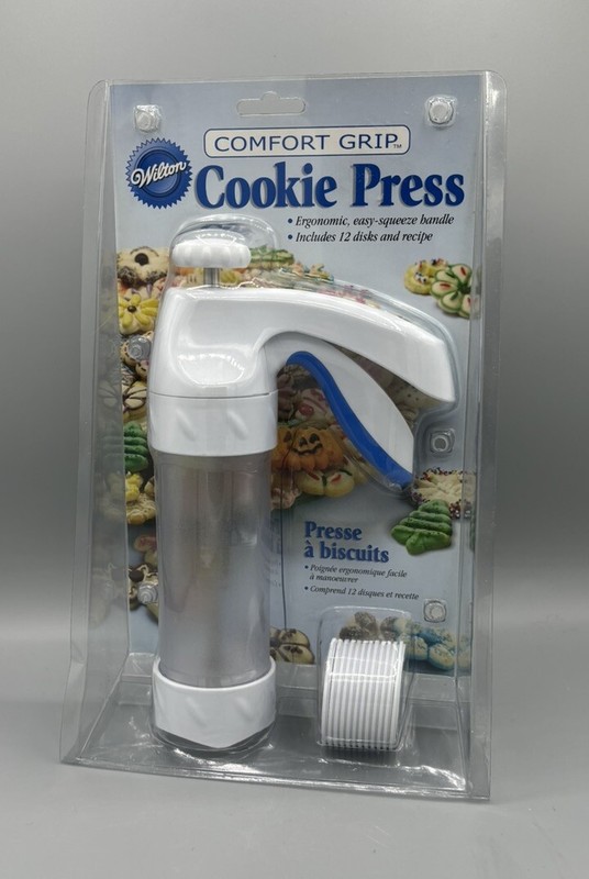 Wilton Simple Success Cookie Press 13 Piece Classic Spritz Cookie Shapes NEW