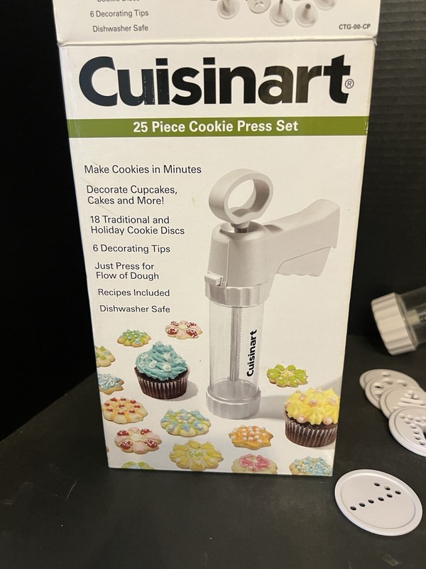 Cuisinart Cookie Press CTG00CP BPA Free 25pc White gallery